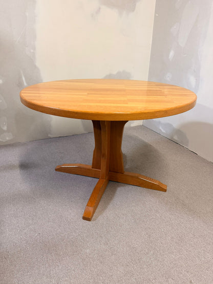 Runder Mid Century massivholz Esstisch