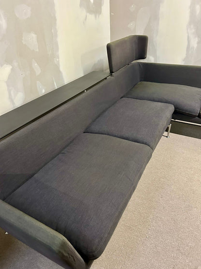 Vitra Suita Sofa, dunkelgrau modulares Ecksofa mit Ablage