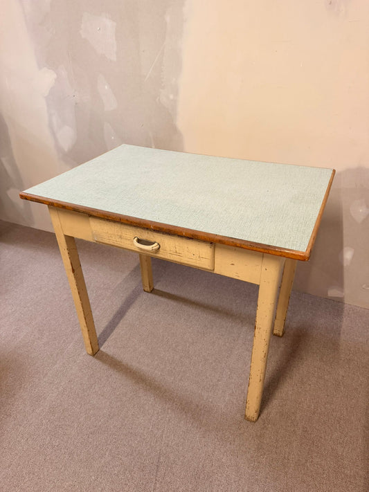 50`s vintage Tisch Küchentisch mit Schublade, Kelko Platte
