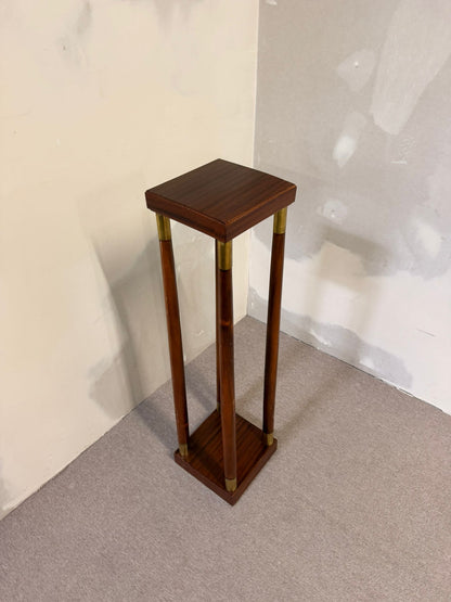 Italienische Empire Podest aus Holz und Messing, Säule