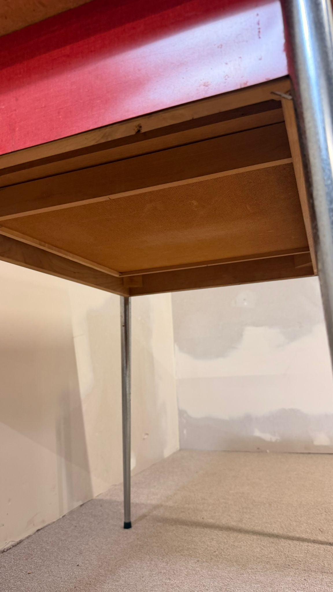 Retro Vintage Kelko Küchentisch aus den 60er Jahren in Rot