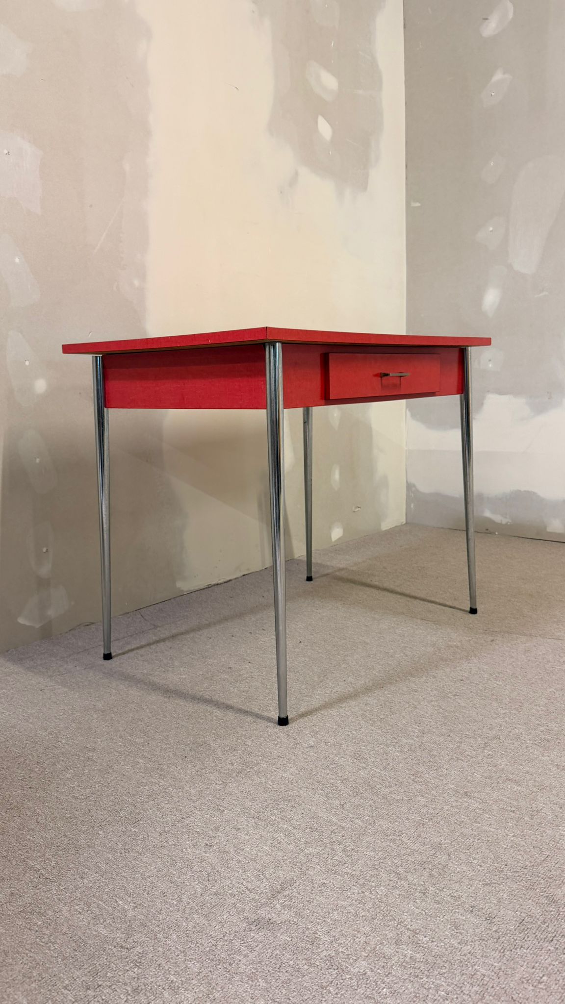 Retro Vintage Kelko Küchentisch aus den 60er Jahren in Rot