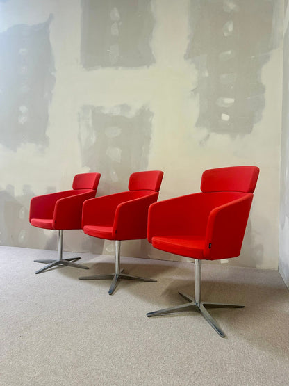Bene Drehstühle Konferenz Stühle rot wie neu top Zustand 1x