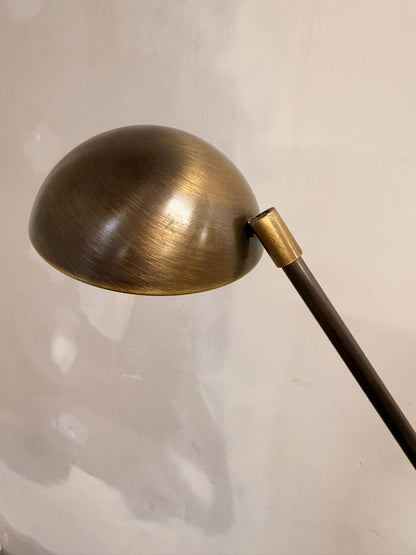 Verstellbare Mid Century Stehlampe aus Messing und Metall