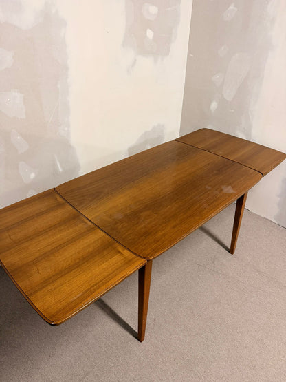 Mid Century Esstisch aus Teakholz mit Plattenauszug