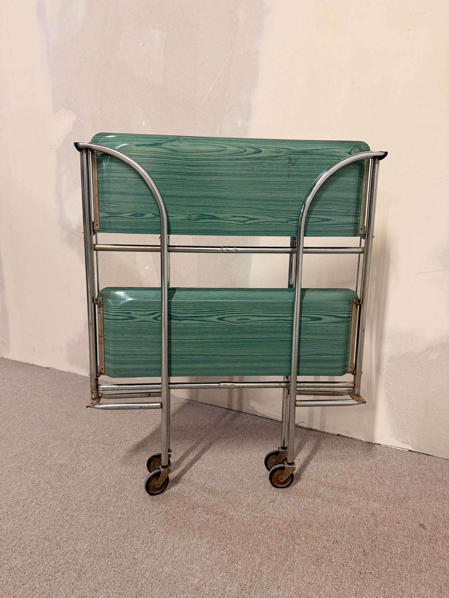 Klappbarer Vintage 1960`s Gerlinol Dinett Servierwagen