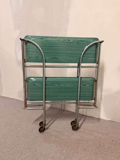 Klappbarer Vintage 1960`s Gerlinol Dinett Servierwagen