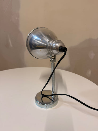 80er Jahre Retro Wandlampe aus Aluminium im Industrielook
