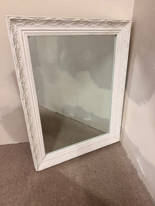 Spiegel weiss mit Verzierungen Shabby Chic, Wandspiegel
