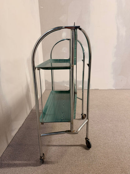 Klappbarer Vintage 1960`s Gerlinol Dinett Servierwagen