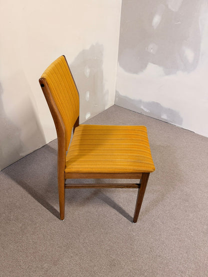 Mid Century Stuhl 70er Jahre Strukturstoff Holz
