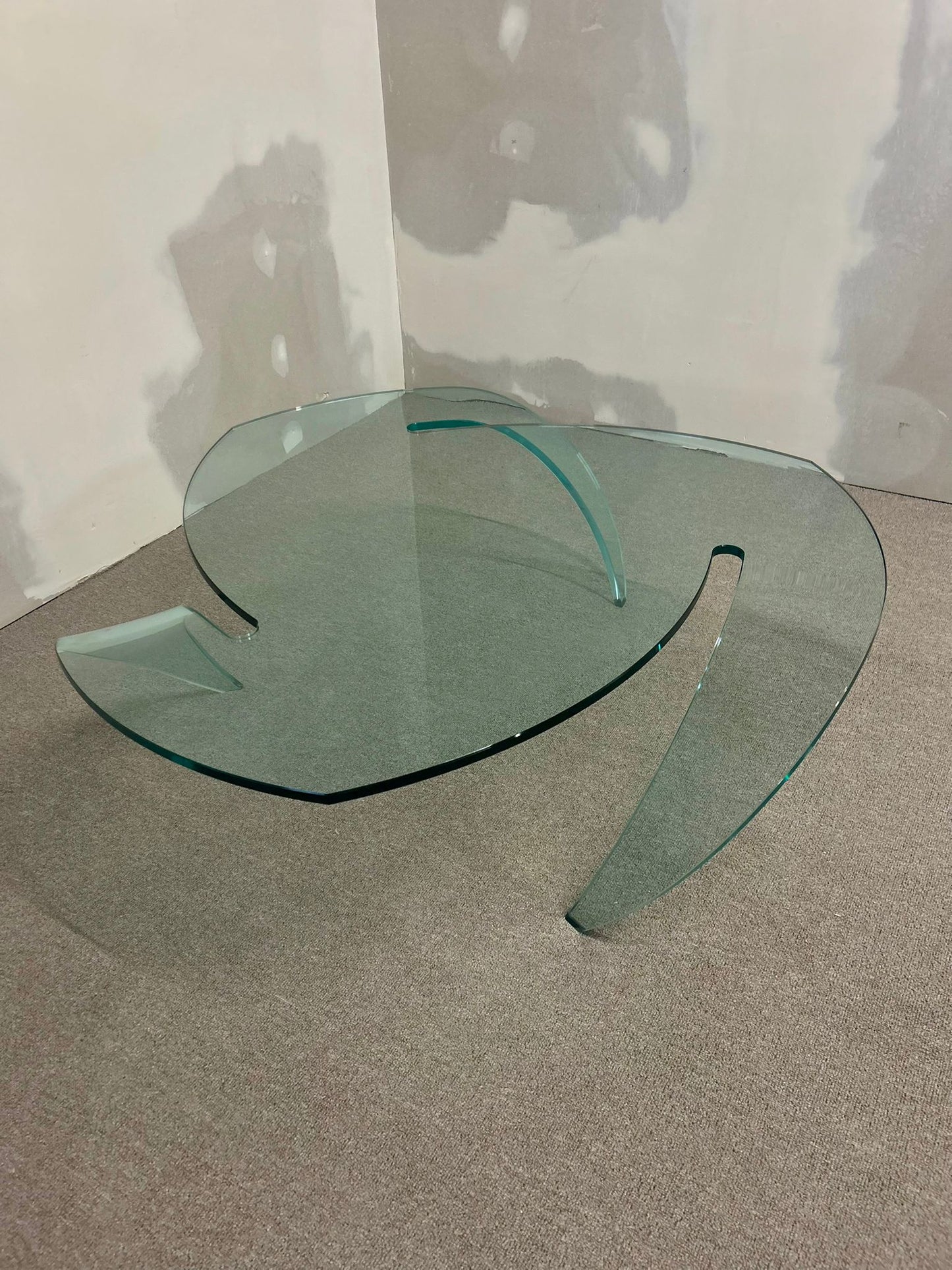 Design Glas Couchtisch Unikat Coffee Table Blickfang
