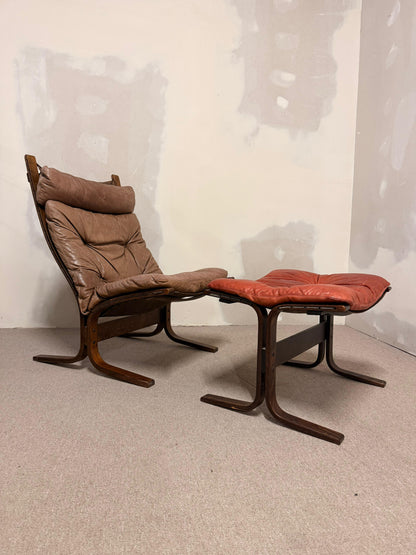 Siesta Sessel und Ottoman von Ingmar Relling für Westnofa