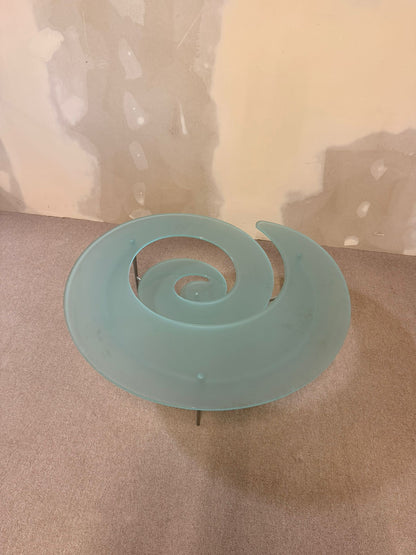 Cattelan Italia Couchtisch Spiralform Coffee Table Glastisch
