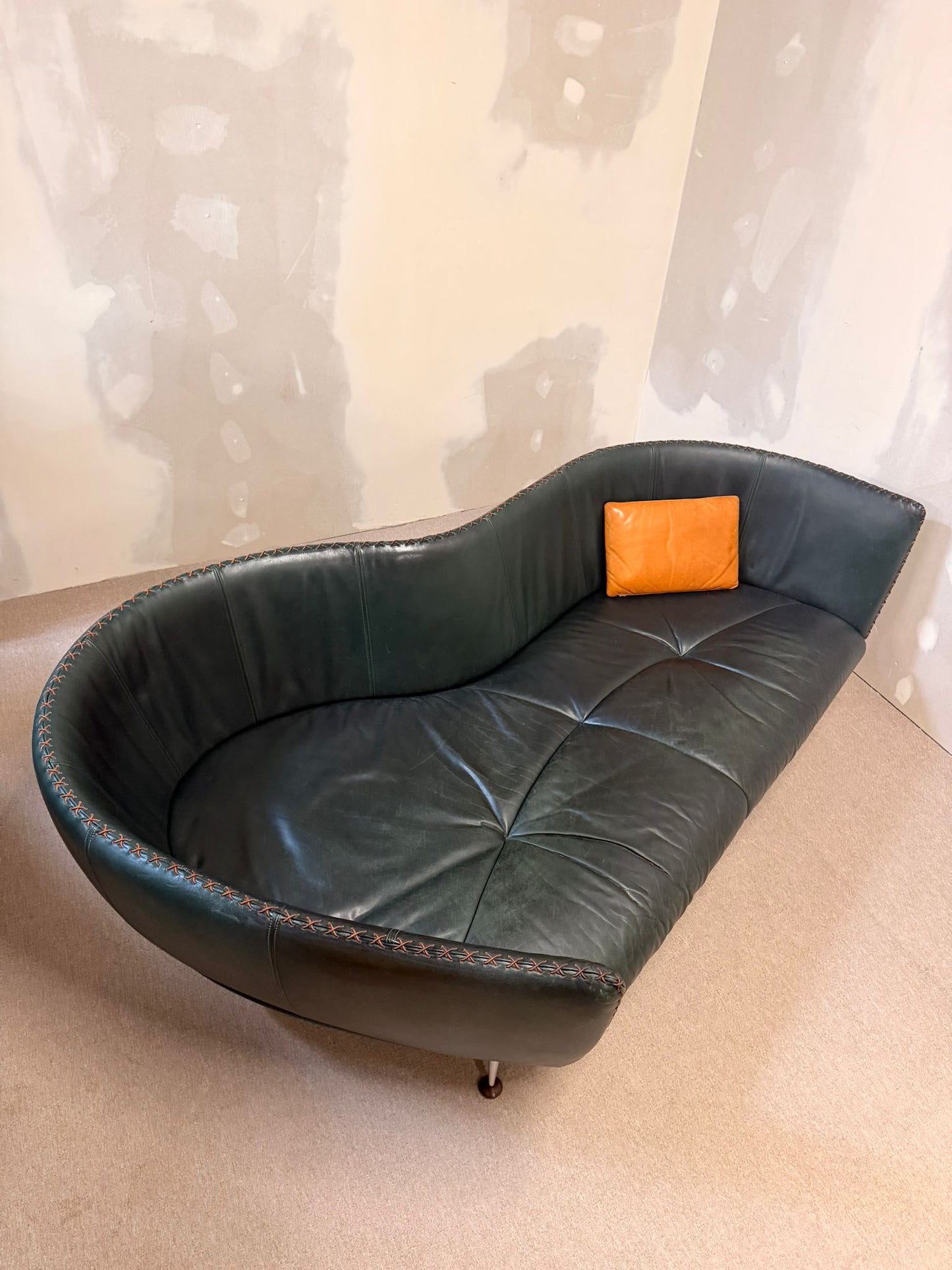 Vintage Ds-102 Ledersofa von Mathias Hoffmann für De Sede