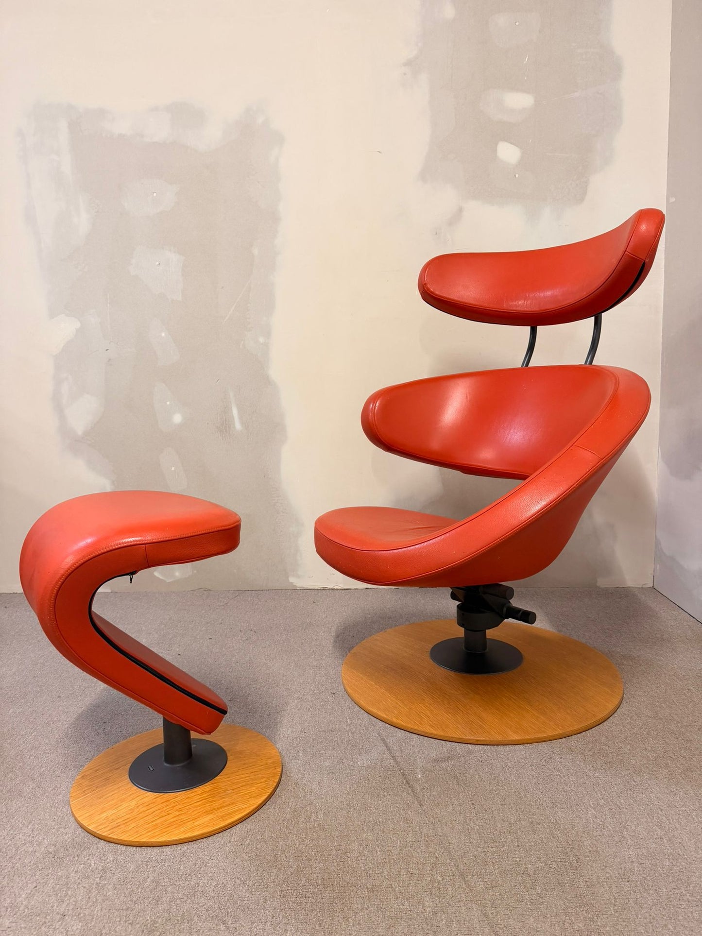Peel Sessel aus Leder von Olav Eldøy für Varier (Stokke)