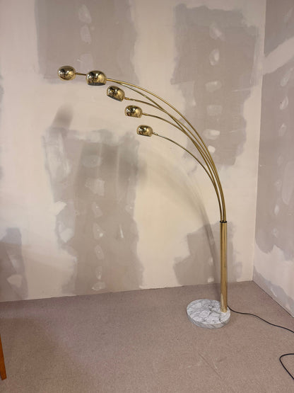 Vintage Designer Bogenlampe „Rondo“ von LaRelco Milano Italy