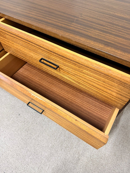 60er Jahre Vintage Sideboard Kommode Anrichte, 4 Schubladen