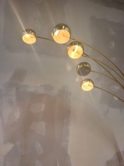 Vintage Designer Bogenlampe „Rondo“ von LaRelco Milano Italy