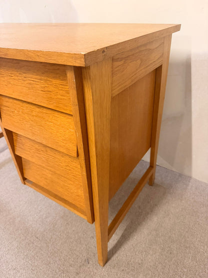 Vintage Schreibtisch aus Holz im Mid-Century Stil