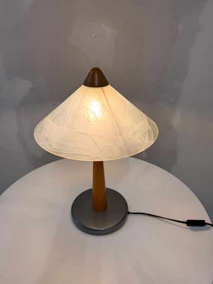 Postmoderne Pilz Tischlampe aus den 80er Jahren