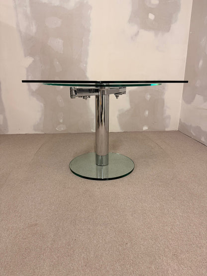 Esstisch Titan von Draenert mit ausziehbarer Mechanik, Glas