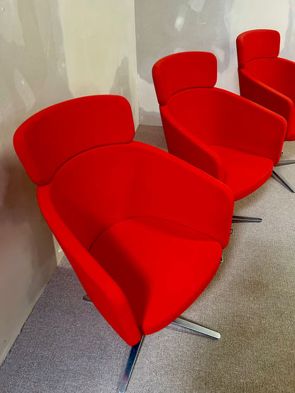 Bene Drehstühle Konferenz Stühle rot wie neu top Zustand 1x