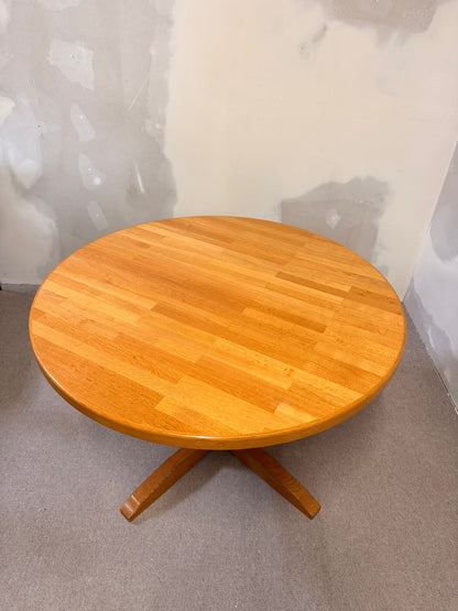 Runder Mid Century massivholz Esstisch