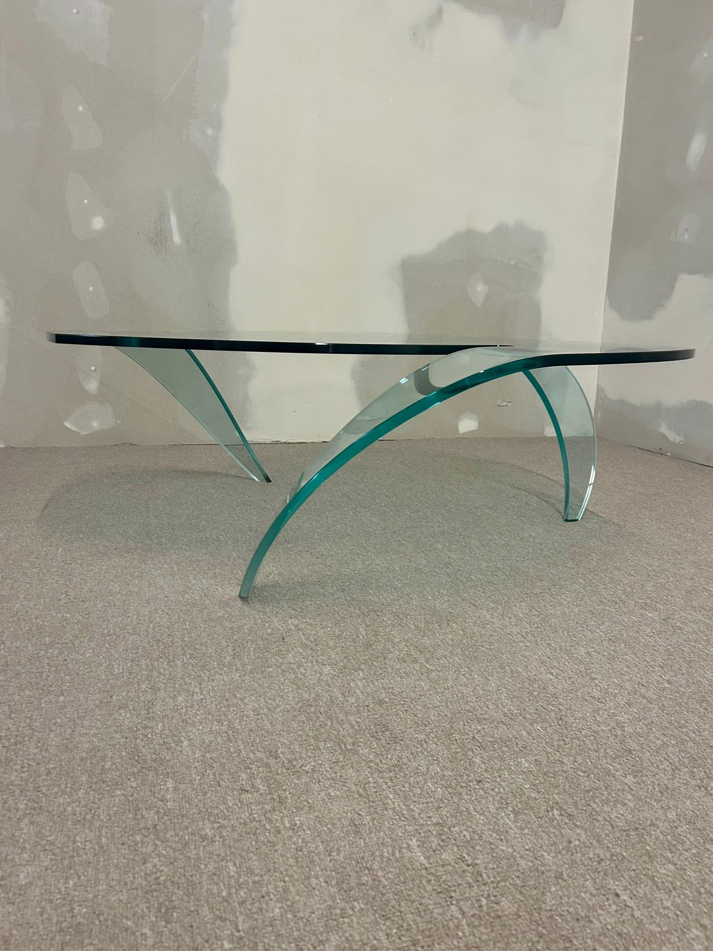Design Glas Couchtisch Unikat Coffee Table Blickfang