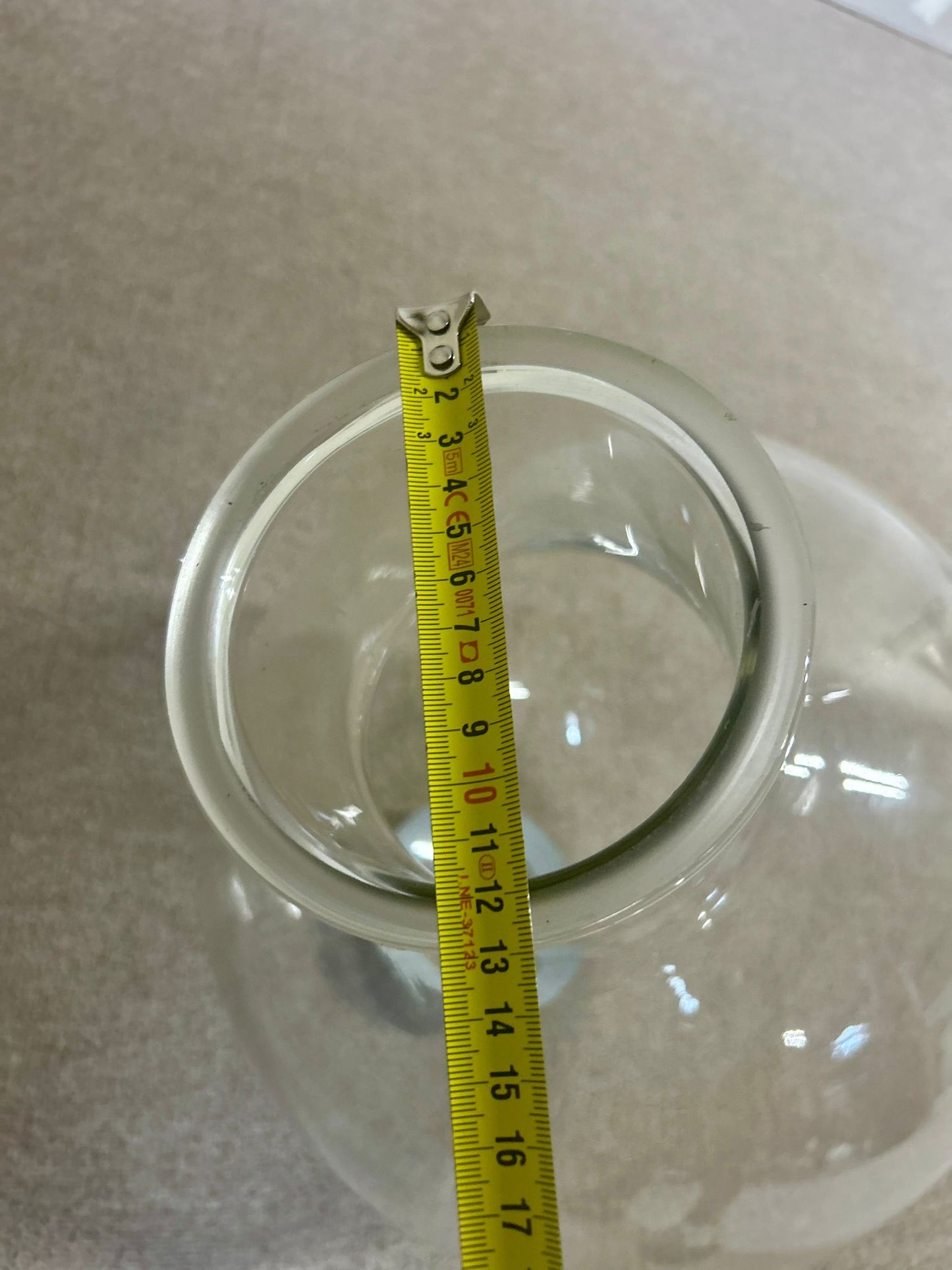 Grosser Glasballon Pyrex France 20 Liter Glaskolben Deko