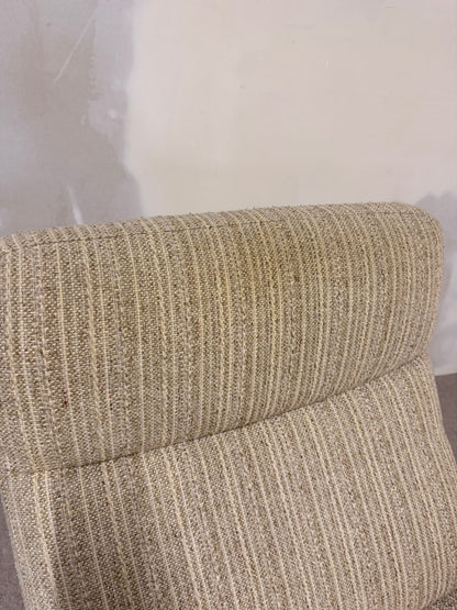 Dänischer Mid Century Sessel mit Strukturstoffbezug, retro
