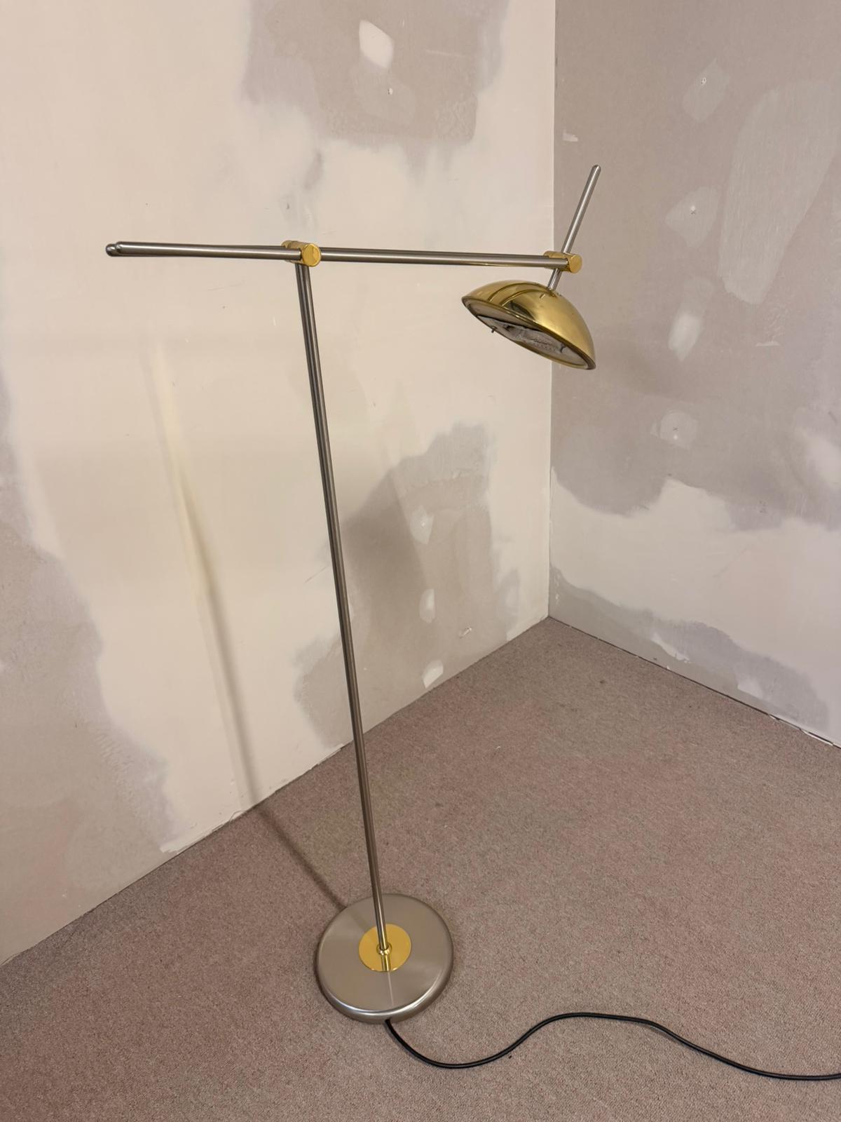Designer Stehlampe von Bankamp Leuchten Messing Metall