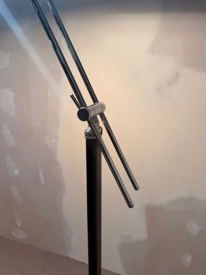Verstellbare designer Stehlampe im Space Age Stil, verchromt