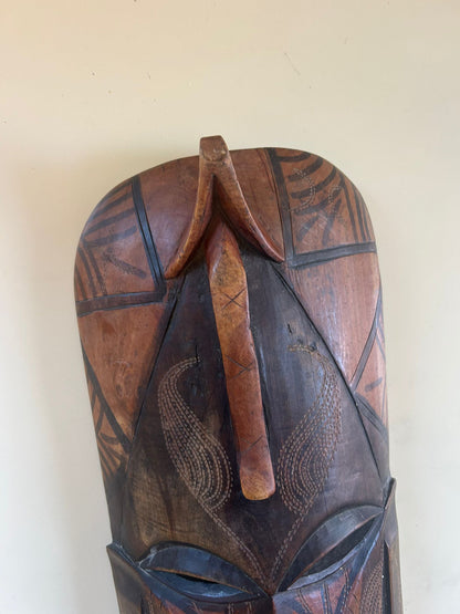Afrika Holzmaske, Jambo Kenia 1988, Rarität, Wanddeko!