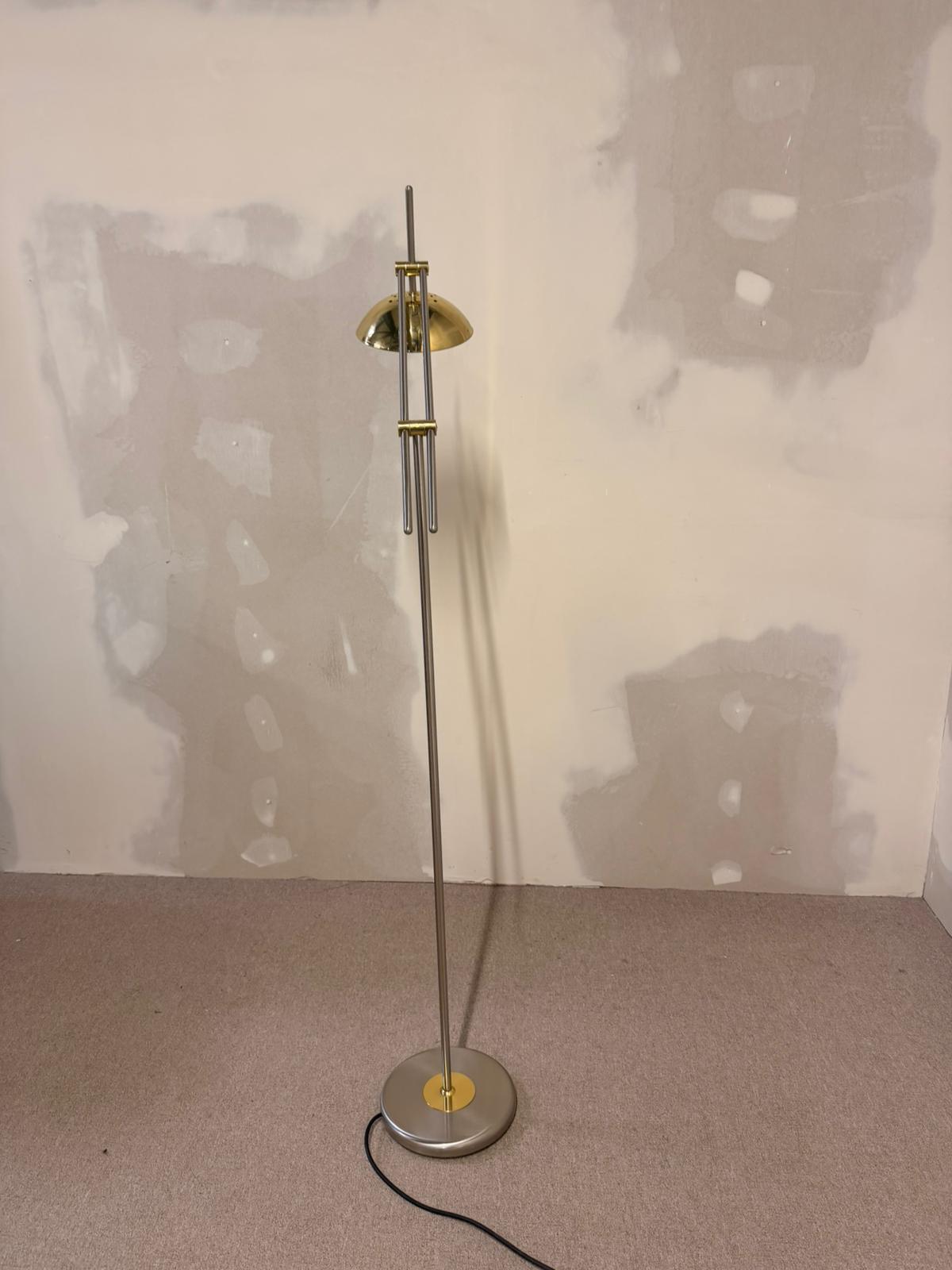 Designer Stehlampe von Bankamp Leuchten Messing Metall