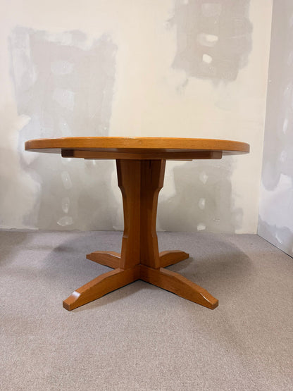 Runder Mid Century massivholz Esstisch