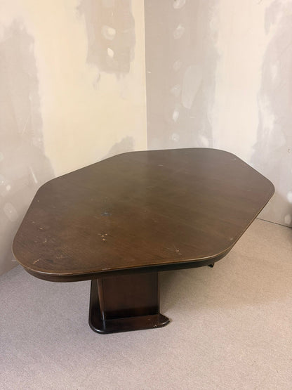 Esstisch ausziehbar im Art Deco Stil Holz massiv