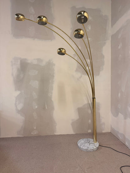 Vintage Designer Bogenlampe „Rondo“ von LaRelco Milano Italy