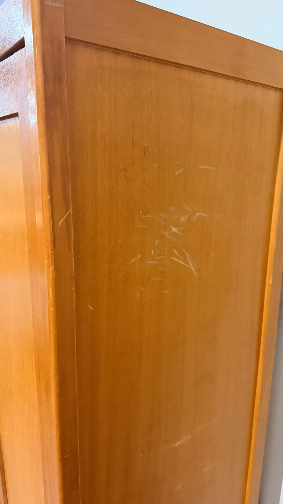2-türiger Vintage Kleiderschrank im Mid Century Stil
