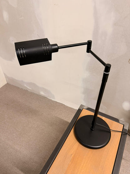 Schwarze Schreibtischlampe Tischlampe aus Metall, Holtkötter