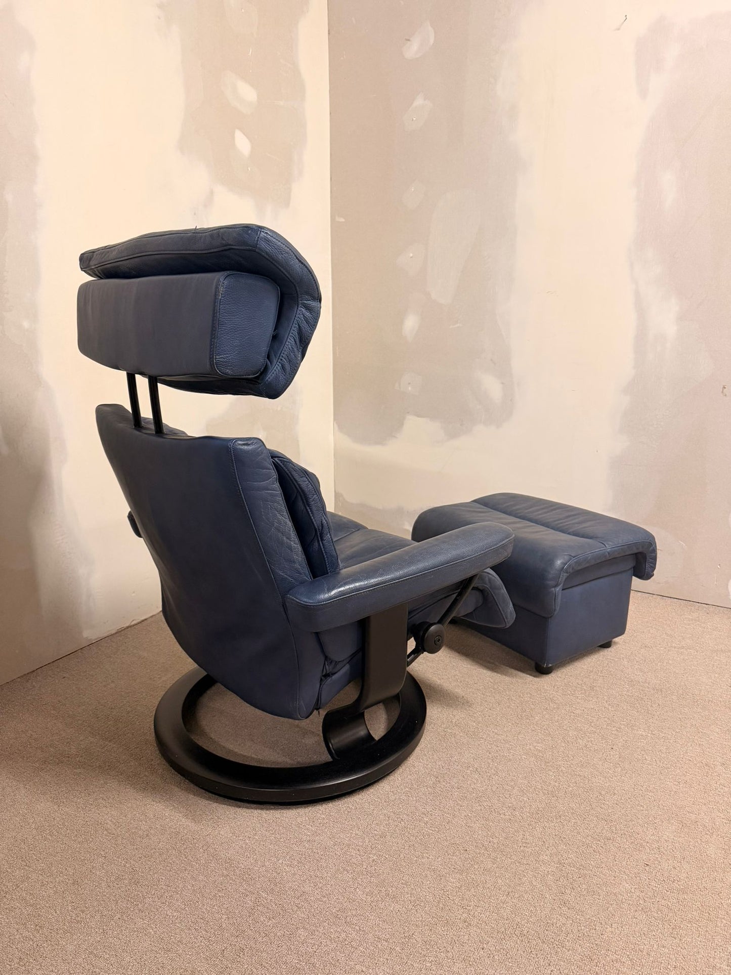 Ledersessel Relaxsessel Stressless (L) + Ottoman + Stauraum