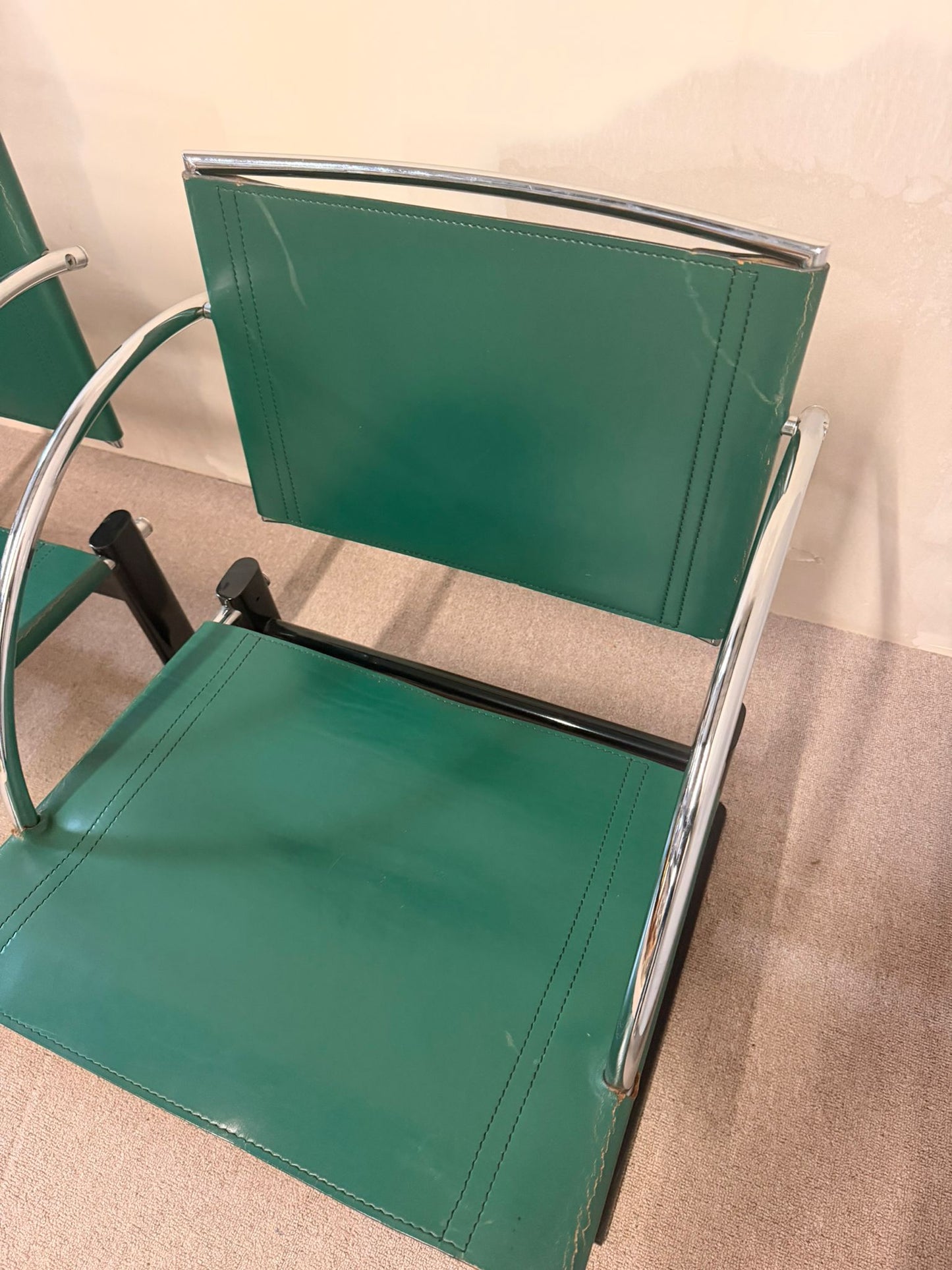 Postmoderne Vintage Freischwinger im Stil Mario Botta 90er