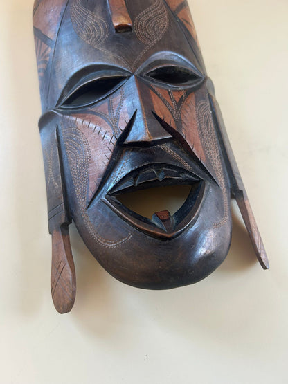 Afrika Holzmaske, Jambo Kenia 1988, Rarität, Wanddeko!