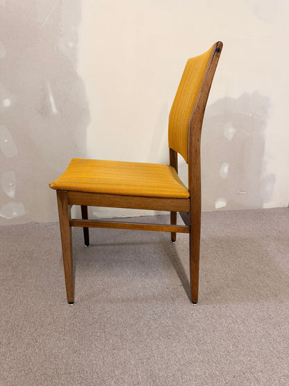 Mid Century Stuhl 70er Jahre Strukturstoff Holz