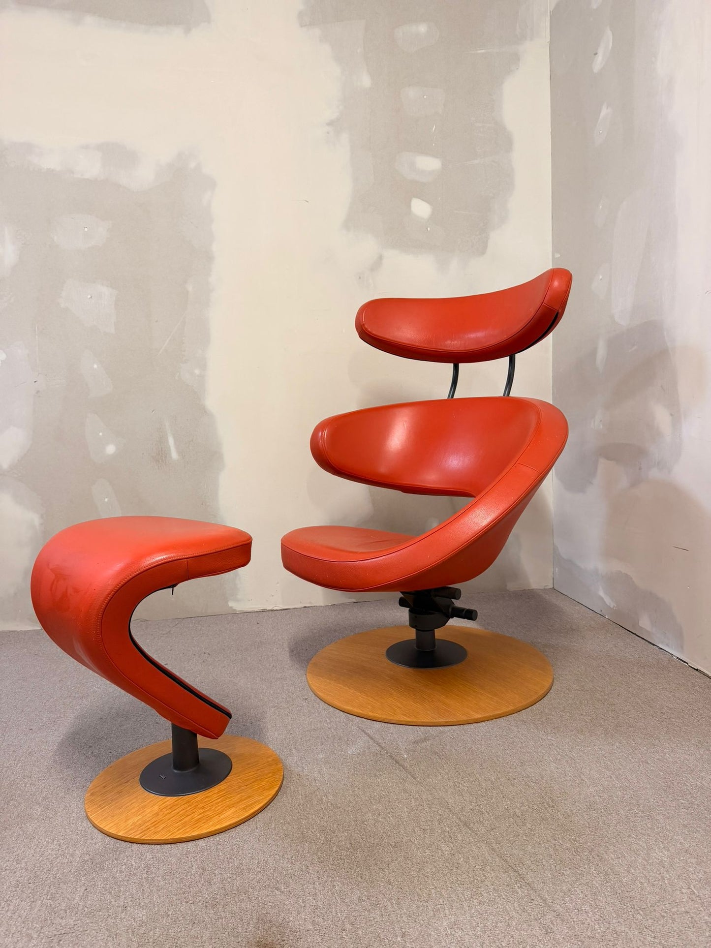 Peel Sessel aus Leder von Olav Eldøy für Varier (Stokke)