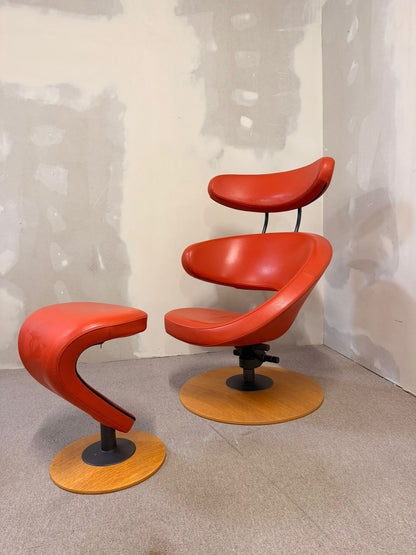Peel Sessel aus Leder von Olav Eldøy für Varier (Stokke)