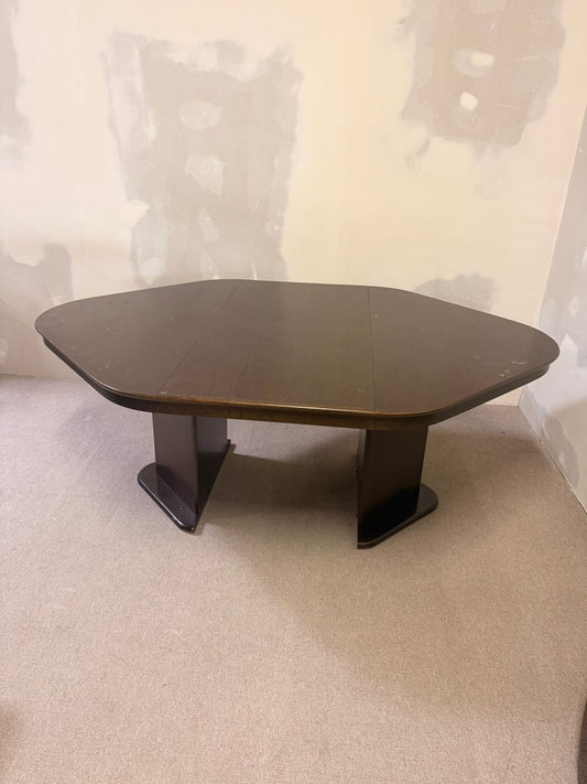 Esstisch ausziehbar im Art Deco Stil Holz massiv