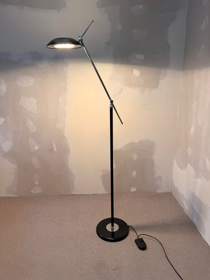 Verstellbare designer Stehlampe im Space Age Stil, verchromt