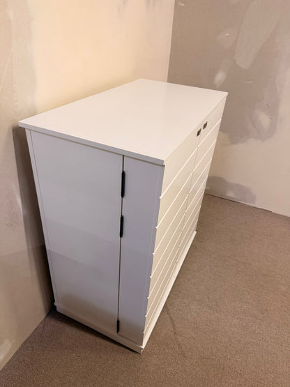 Barschrank Weinschrank Hausbar in weiss als Highboard