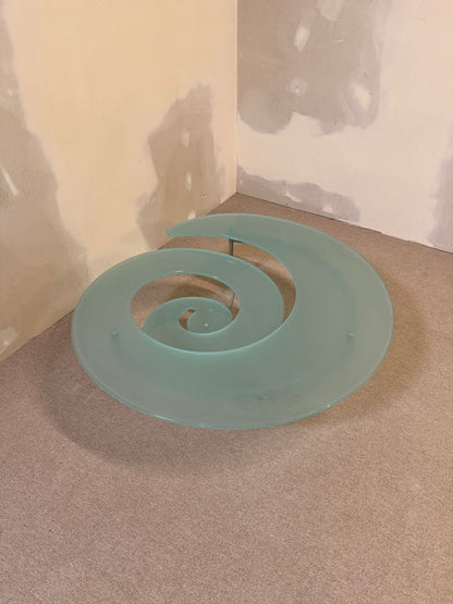 Cattelan Italia Couchtisch Spiralform Coffee Table Glastisch